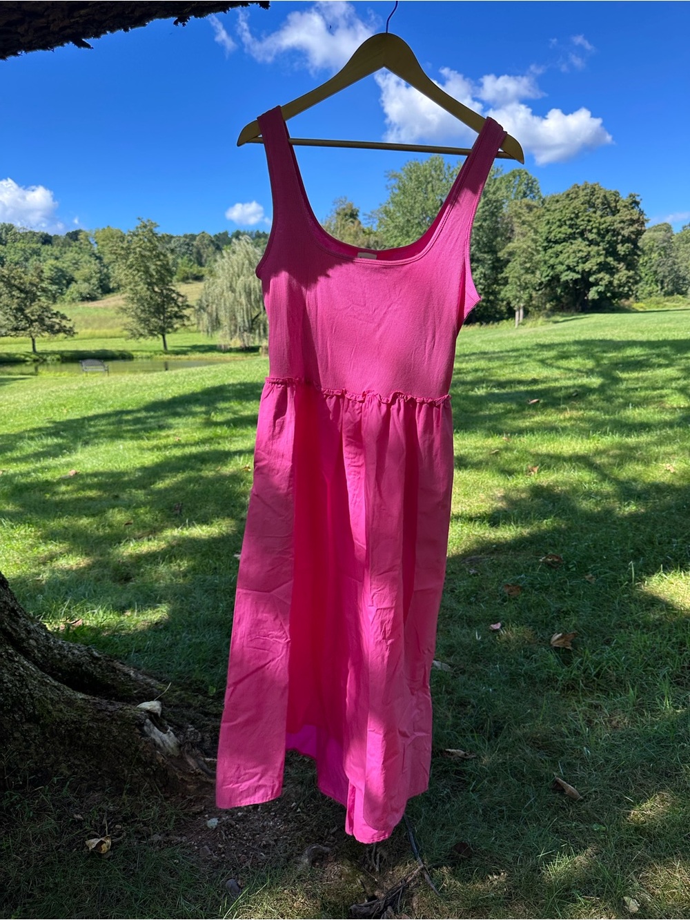 a new day Bright Pink Sleeveless Maxi Dress